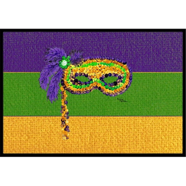 Carolines Treasures 36 x 24 in. Mardi Gras Indoor Or Outdoor Doormat CA74952 - main